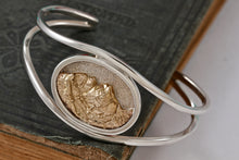 Load image into Gallery viewer, Sterling Silver 14Kt. Gold Rocky Mountain Cuff Bracelet