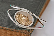 Load image into Gallery viewer, Sterling Silver 14Kt. Gold Rocky Mountain Cuff Bracelet