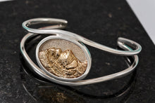 Load image into Gallery viewer, Sterling Silver 14Kt. Gold Rocky Mountain Cuff Bracelet