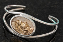 Load image into Gallery viewer, Sterling Silver 14Kt. Gold Rocky Mountain Cuff Bracelet
