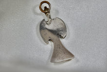 Load image into Gallery viewer, Native American Sterling Silver Thunderbird Heart Green Malachite Chip Inlay Pendant