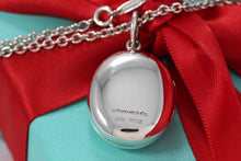 Load image into Gallery viewer, Tiffany & Co. Silver Large Oval Locket 16" Thick Chain Necklace