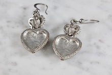 Load image into Gallery viewer, Vintage Juicy Couture Heart Crown Rhinestone Dangle Earrings
