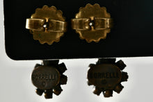 Load image into Gallery viewer, Vintage Sorelli Dangle Flower Rhinestone Earrings
