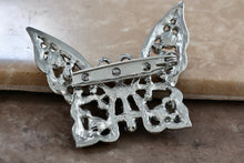 Load image into Gallery viewer, Large Rhinestone Costume Butterfly 2&quot; Brooch Pin
