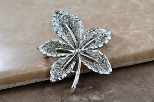 Costume Sarah Conventry Ivy Leaf 2" Brooch Pin