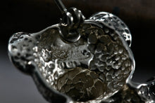 Load image into Gallery viewer, Jezlaine Sterling Silver Filigree Heart Teddy Bear Brooch Pin Vintage
