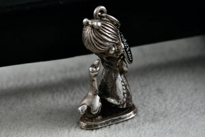 1981 Precious Moments "A Joyful Noise" Jonathan & David Enesco Pewter Pendant