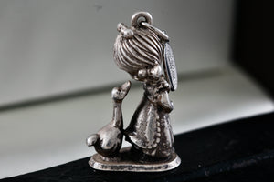 1981 Precious Moments "A Joyful Noise" Jonathan & David Enesco Pewter Pendant