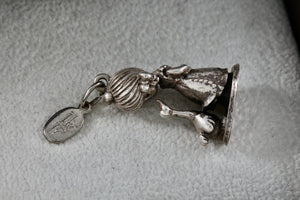 1981 Precious Moments "A Joyful Noise" Jonathan & David Enesco Pewter Pendant