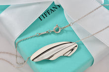 Load image into Gallery viewer, Tiffany &amp; Co. Elsa Peretti Silver High Tide Wave Pendant 16&quot; Necklace Vintage
