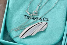 Load image into Gallery viewer, Tiffany &amp; Co. Elsa Peretti Silver High Tide Wave Pendant 16&quot; Necklace Vintage
