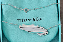 Load image into Gallery viewer, Tiffany &amp; Co. Elsa Peretti Silver High Tide Wave Pendant 16&quot; Necklace Vintage
