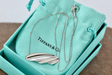 Load image into Gallery viewer, Tiffany &amp; Co. Elsa Peretti Silver High Tide Wave Pendant 16&quot; Necklace Vintage
