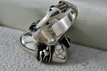 Load image into Gallery viewer, Sergio Bustamante Sterling Silver Wrapped Wire Puffy Heart Ring Size 6.5
