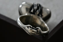 Load image into Gallery viewer, Sergio Bustamante Sterling Silver Wrapped Wire Puffy Heart Ring Size 6.5
