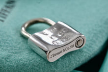 Load image into Gallery viewer, Tiffany &amp; Co. 1837 Silver Padlock Pendant *Soldered Closed*
