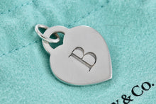 Load image into Gallery viewer, Tiffany &amp; Co. Silver Letter &quot;B&quot; Heart Charm Pendant
