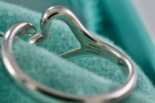 Load image into Gallery viewer, Tiffany &amp; Co. Elsa Peretti Silver Open Heart Ring Size 7.5 *Newest version*
