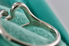 Load image into Gallery viewer, Tiffany &amp; Co. Elsa Peretti Silver Open Heart Ring Size 7.5 *Newest version*
