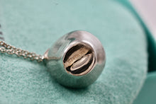 Load image into Gallery viewer, Tiffany &amp; Co. Silver 3D Apple Charm Pendant 18&quot; Chain Necklace RARE
