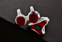 Load image into Gallery viewer, Costume Bikini 2-Piece Red Bathing Suit Stud Earrings
