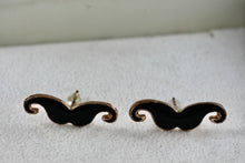 Load image into Gallery viewer, Costume Black Mustache Earrings
