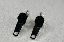 Load image into Gallery viewer, Costume Black Zipper Custom Handmade Earrings
