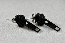 Load image into Gallery viewer, Costume Black Zipper Custom Handmade Earrings
