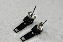 Load image into Gallery viewer, Costume Black Zipper Custom Handmade Earrings
