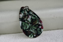 Load image into Gallery viewer, Mother of Pearl Abalone Guitar Pick 1.25&quot; Pendant
