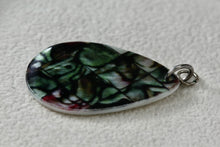 Load image into Gallery viewer, Mother of Pearl Abalone Guitar Pick 1.25&quot; Pendant
