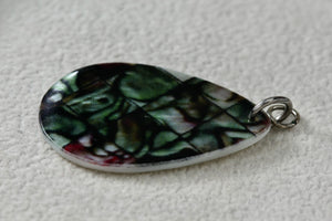 Mother of Pearl Abalone Guitar Pick 1.25" Pendant