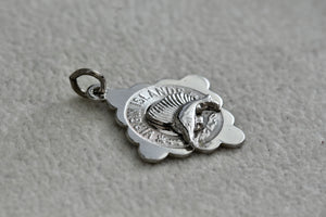 CREA Sterling Silver Virgin Islands Marlin Fish Charm Pendant