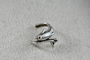 Sterling Silver Dolphin Flexible Pinky Toe Ring