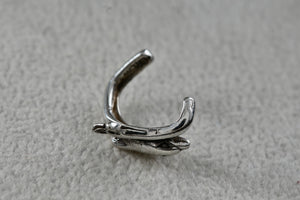 Sterling Silver Dolphin Flexible Pinky Toe Ring