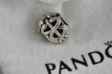 Load image into Gallery viewer, Pandora Sterling Silver Caduceus 14Kt Gold Accent Bead Charm Bead
