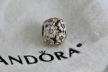 Load image into Gallery viewer, Pandora Sterling Silver White Primrose Flower Blossom Enamel Charm Bead
