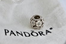 Load image into Gallery viewer, Pandora Sterling Silver White Primrose Flower Blossom Enamel Charm Bead
