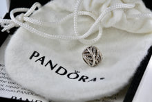 Load image into Gallery viewer, Pandora Sterling Silver CZ Diamonds Tree Branch Slider Bead Charm
