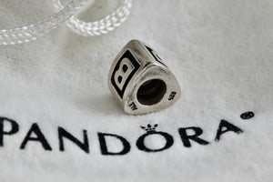 Pandora Sterling Silver Initial letter "B" Bead Charm