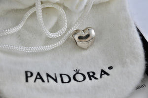 Pandora Sterling Silver Puffy Heart Bead Charm