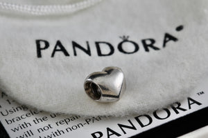 Pandora Sterling Silver Puffy Heart Bead Charm