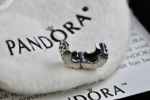 Pandora Sterling Silver Swirls Design Clip Bead Charm