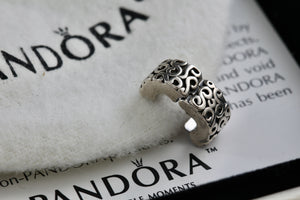 Pandora Sterling Silver Swirls Design Clip Bead Charm