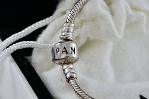 Pandora Sterling Silver Slider Bead Charm Bracelet Standard Version