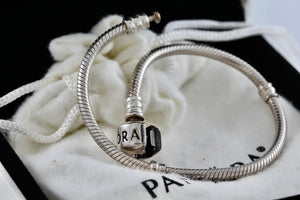 Pandora Sterling Silver Slider Bead Charm Bracelet Standard Version