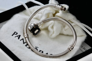 Pandora Sterling Silver Slider Bead Charm Bracelet Standard Version