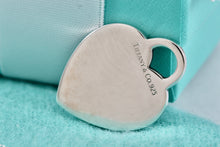 Load image into Gallery viewer, Tiffany &amp; Co. Sterling Silver Engraved &quot;DARCI&quot; Heart Charm Pendant
