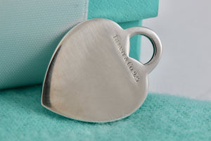 Tiffany & Co. Sterling Silver Engraved "DARCI" Heart Charm Pendant